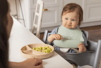 baby with food