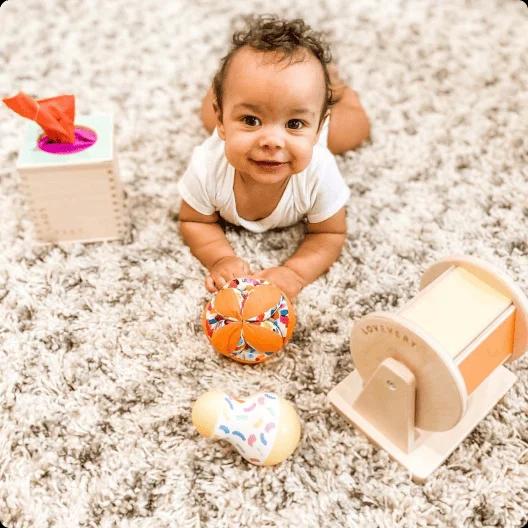 Baby with toys from The Senser